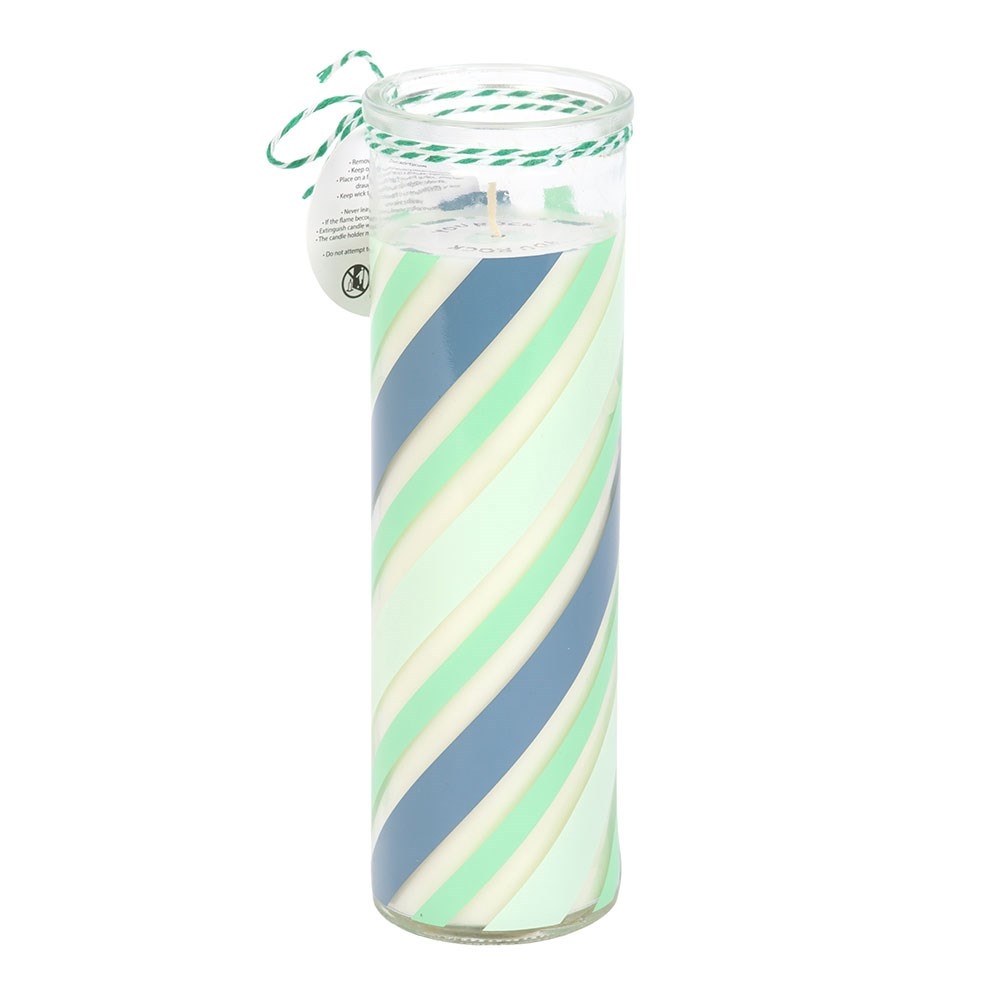 Something Different - Candy Stripe Peppermint Tube Scented Candle - Multicolours